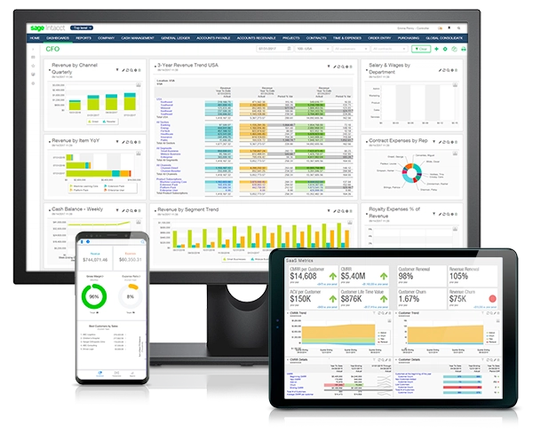 Sage Intacct on different devices