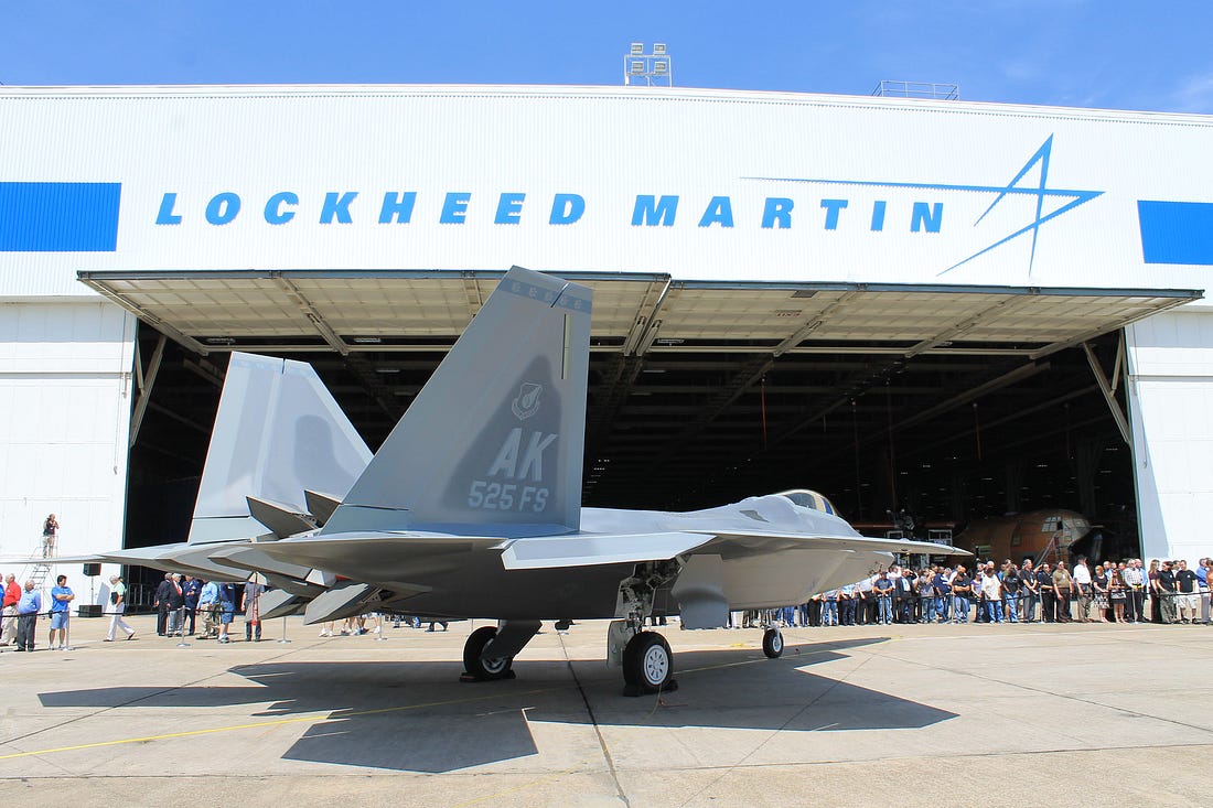 Lockheed Martin (Image courtesy: Raptor 4195 at Lockheed Martin by Charles Atkeison Licensed under CC BY 2.0)