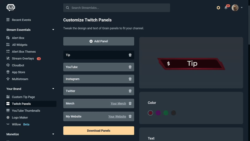 How to Make Twitch Panels using Streamlabs Panel Maker | Streamlabs