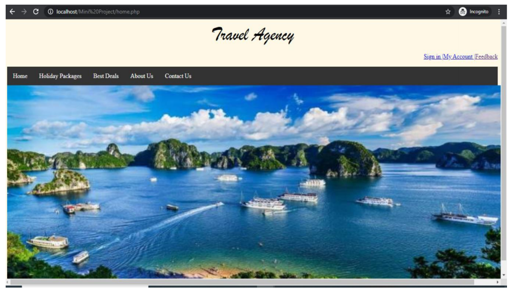 tourism guide system project