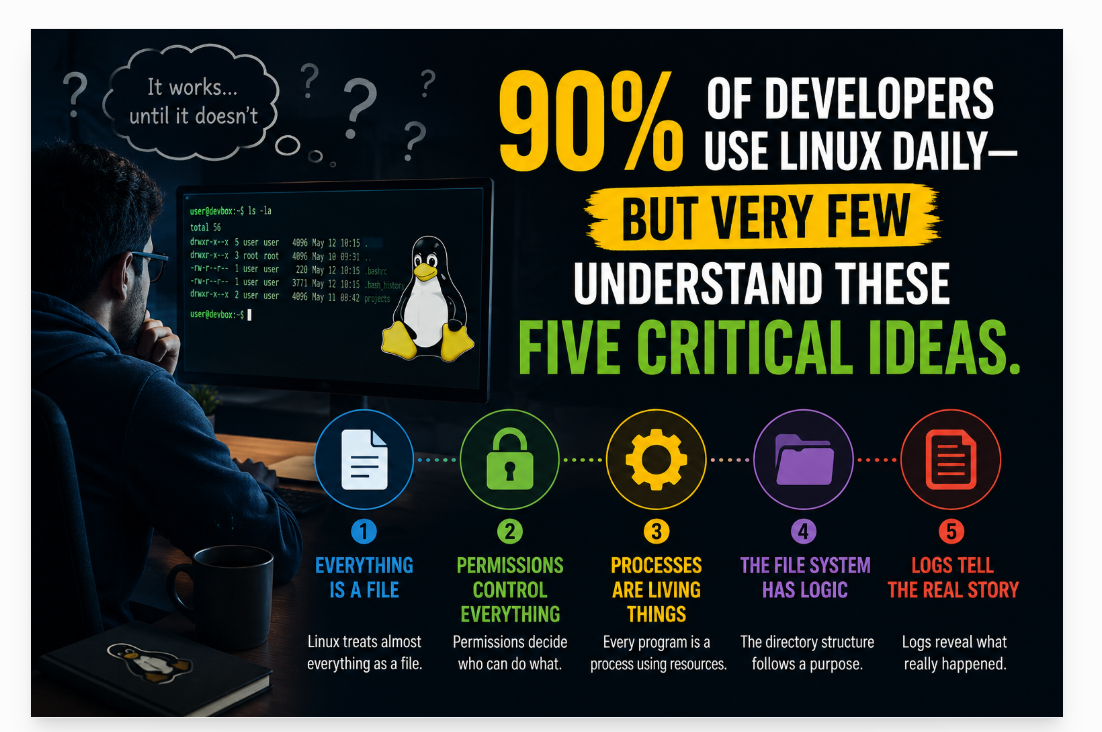 If You Understand These 5 Linux Concepts, You’re Ahead of 90% of Developers