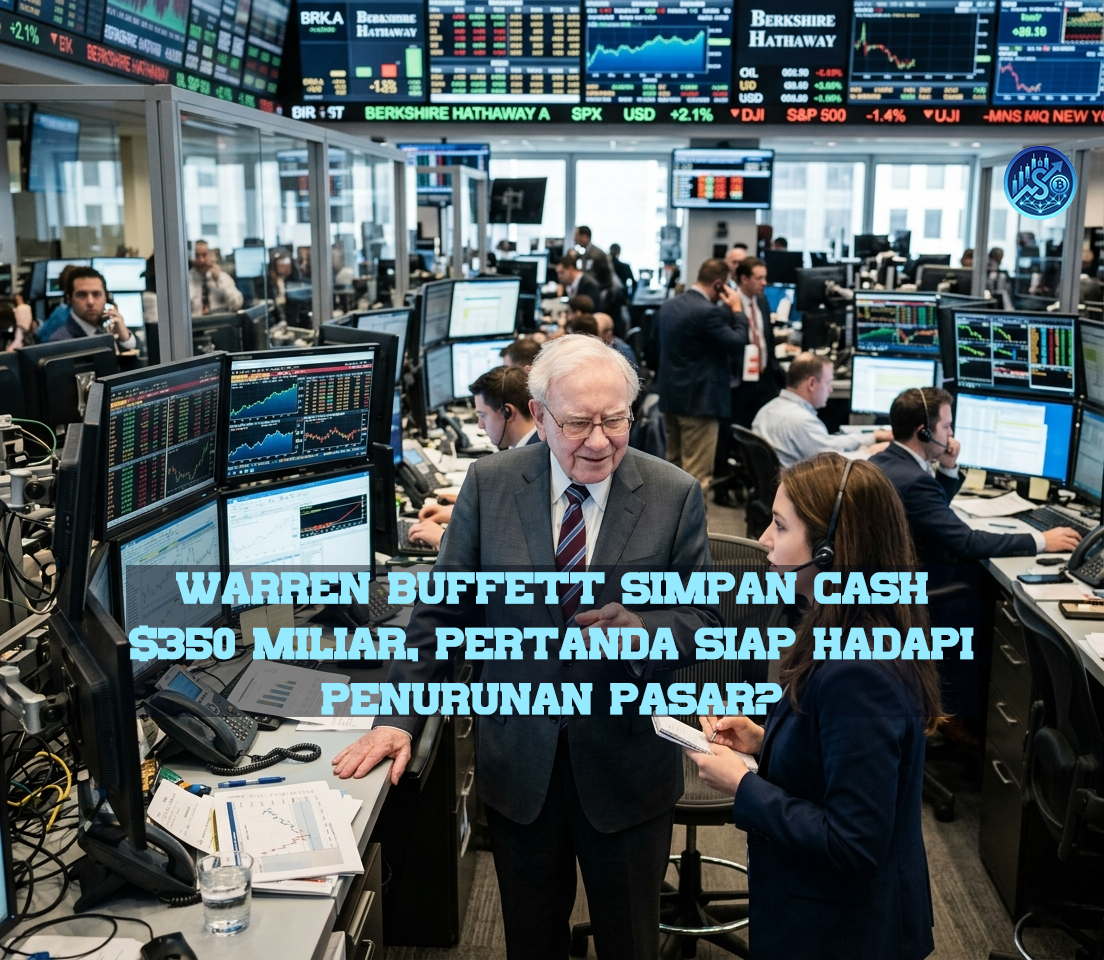 Warren Buffett Simpan Cash $350 Miliar, Pertanda Siap Hadapi Penurunan Pasar?