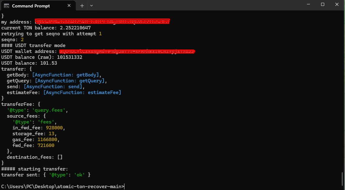How to withdraw USDT from Atomic Wallet on the TON network? I found a solution to the problem.