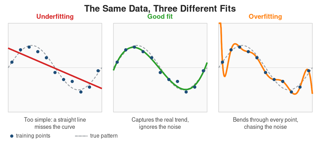 Overfitting and Underfitting: When a Model Memorizes Too Much or Learns Too Little