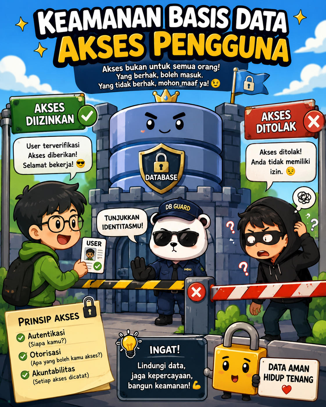 BasisData8 — Keamanan Basis Data (Akses pengguna)