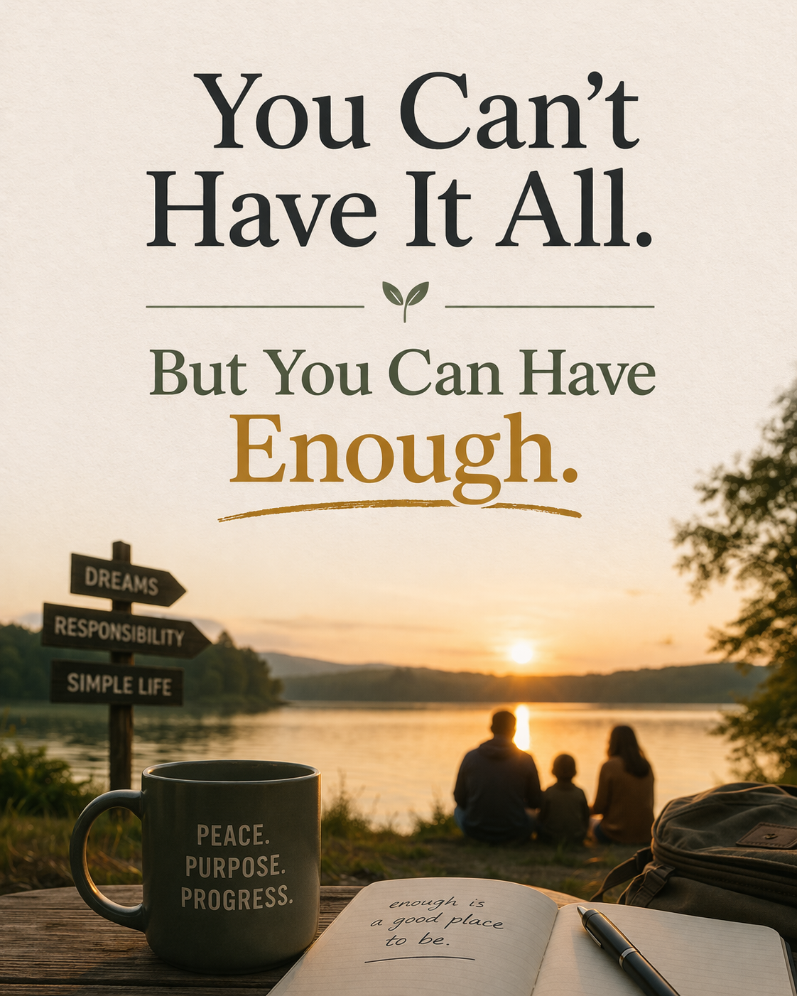 You Can’t Have It All. But You Can Have Enough.