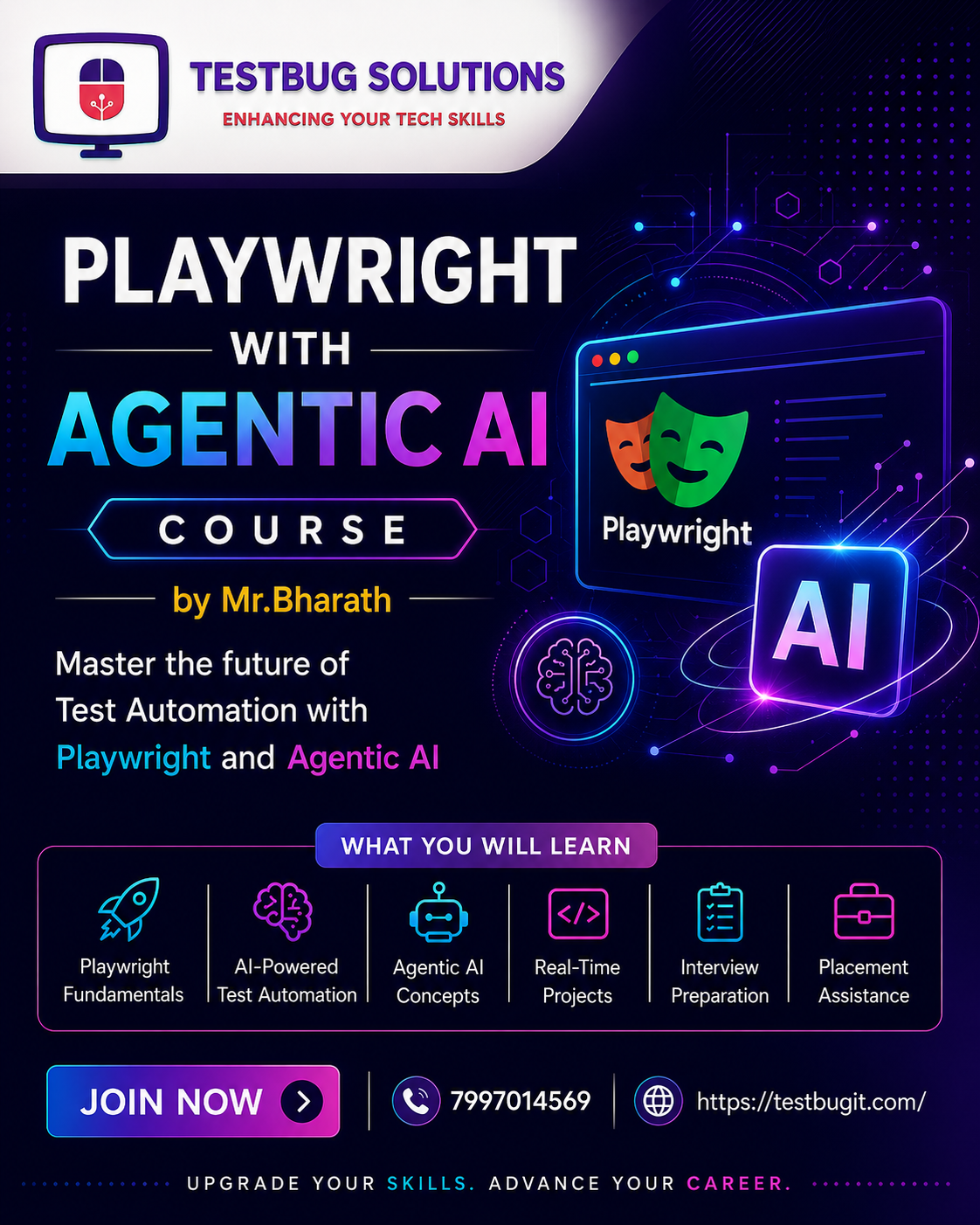 Playwright Master Playwright with Agentic AI — Build the Future of Test Automation!