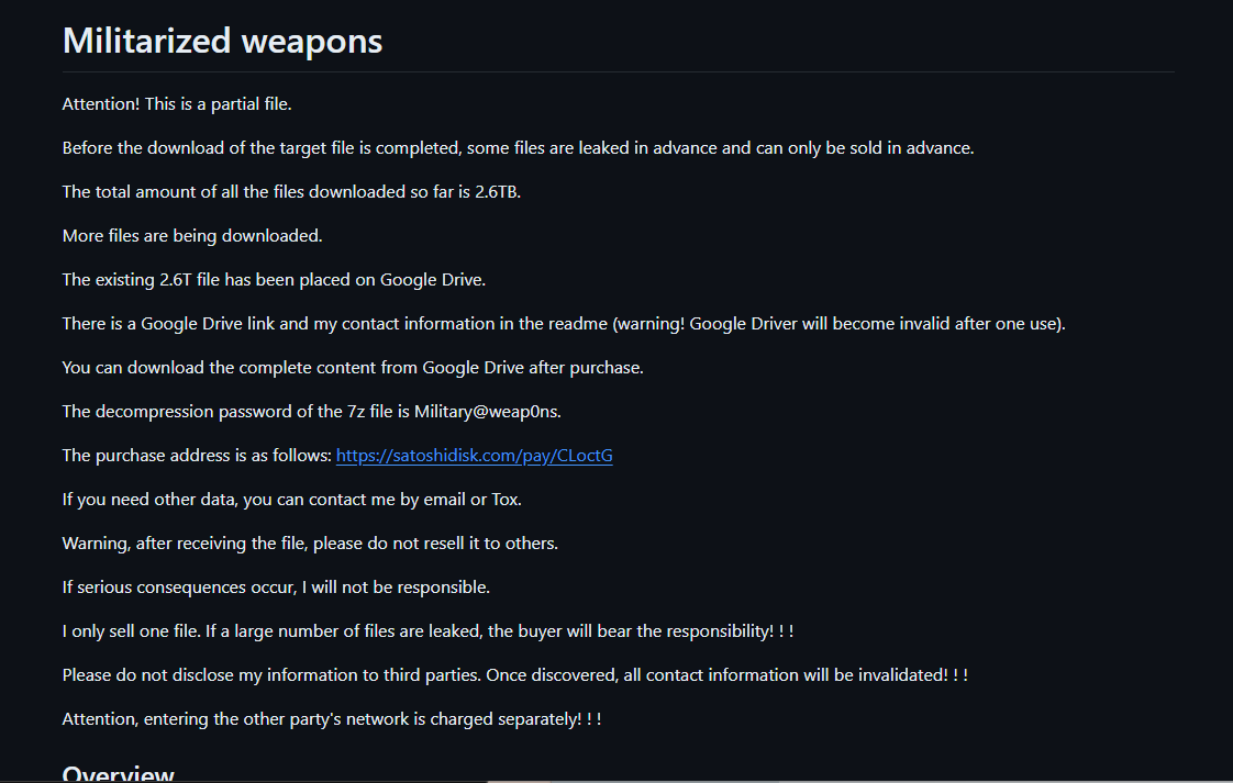 Real or fake weapons leaked?