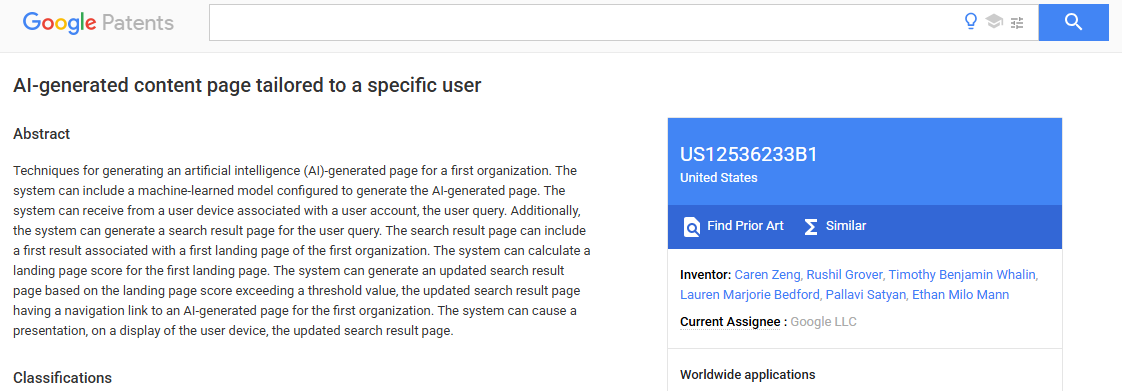 When Google Redesigns Your Website: Inside the AI-Generated Landing Page Patent