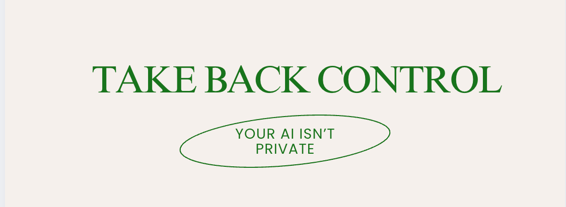 Your AI Isn’t Private. Here’s How I Took Back Control