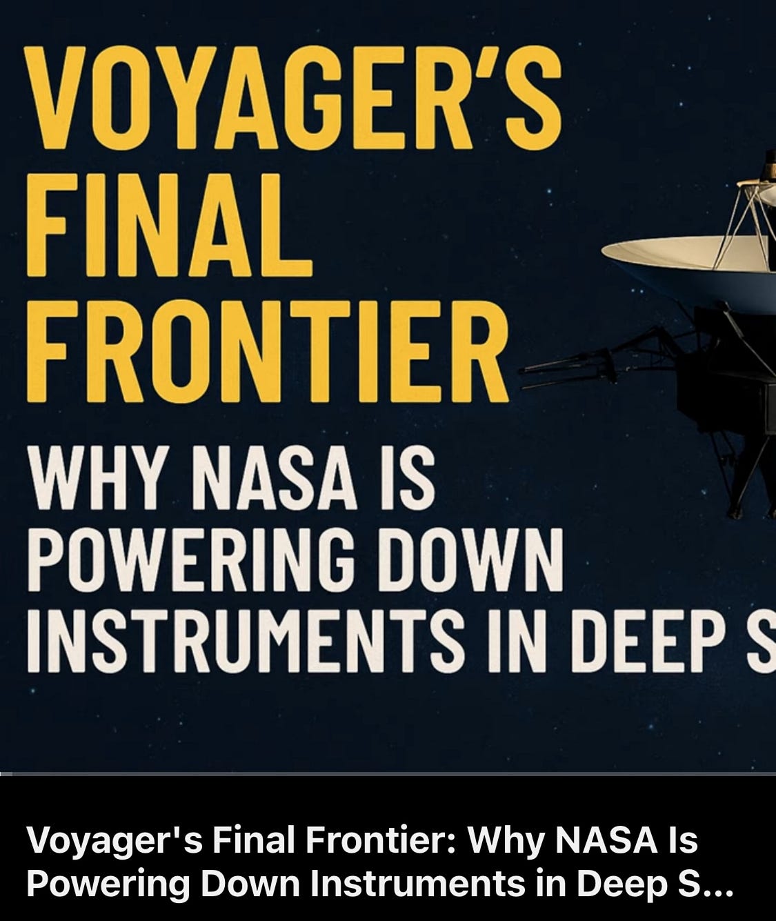 Nasa powering down the Voyagers-