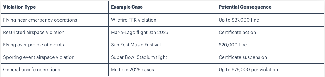 FAA DRONE REGULATIONS AND THE CRACKDOWN ON ILLEGAL FLIGHTS