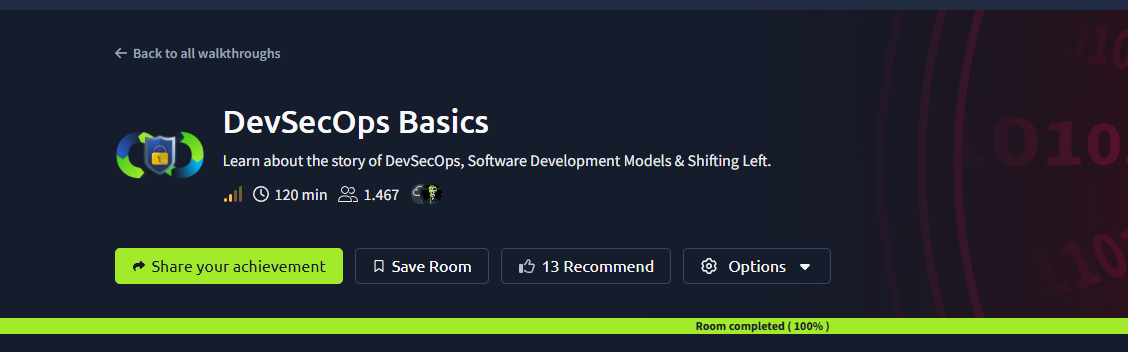 DevSecOps Basics (THM) Tryhackme Walkthrough