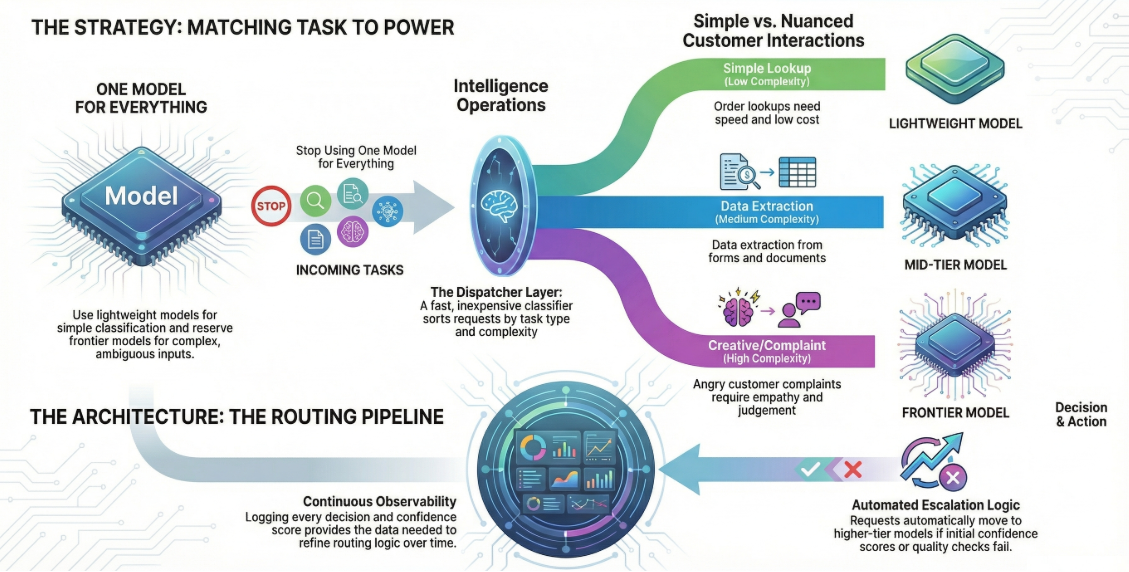 Intelligence operations: routing AI tasks to the right model