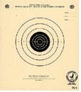 National Target NRA 25&#39; Slow Fire Air Pistol Target, Single Bull