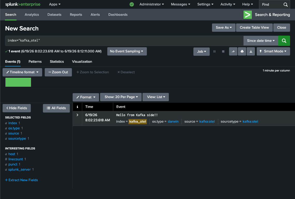 From Kafka to Splunk with OpenTelemetry Collector Contrib