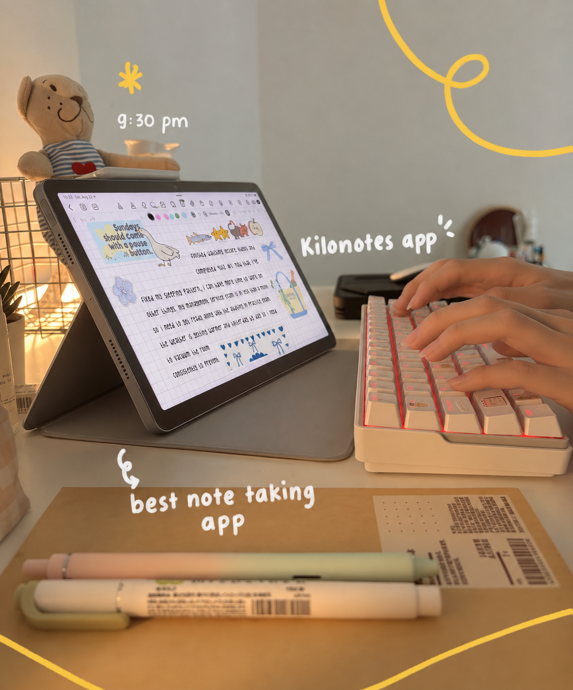 How I Turn My Samsung Tablet Into an Aesthetic Study Desk With Kilonotes