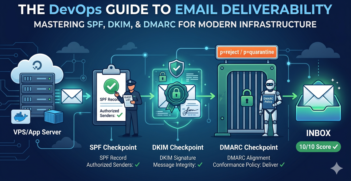 Stop Landing Your Emails in Spam: Guide to Email Deliverability (SPF, DKIM, & DMARC Explained)