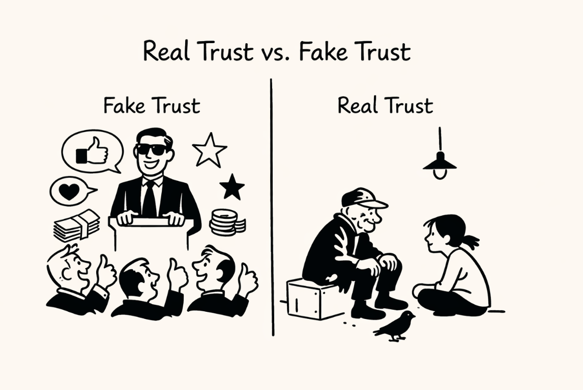The internet is getting worse at telling trust from the appearance of trust