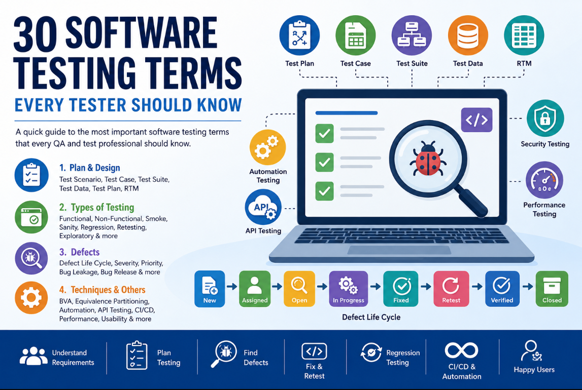 30 Software Testing Terms Every Tester Should Know
