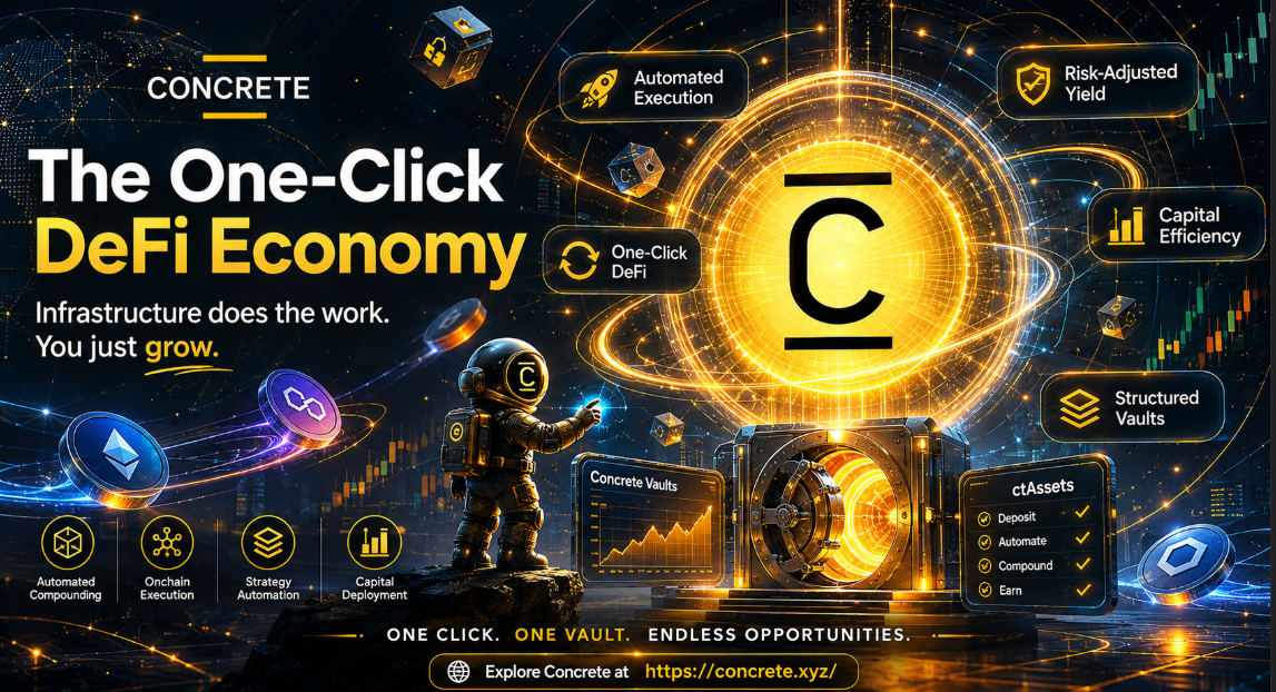 The Rise of One-Click DeFi: How Concrete Vaults Are Turning Complexity Into Infrastructure