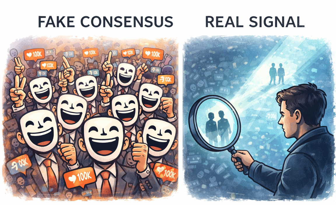 The internet has a fake consensus problem. That is one of the reasons EarnOS matters.