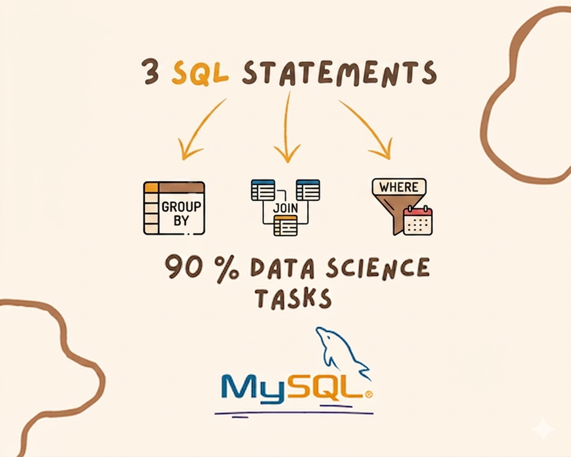 3 SQL Statements That Handle 90% of Real Data Science Work