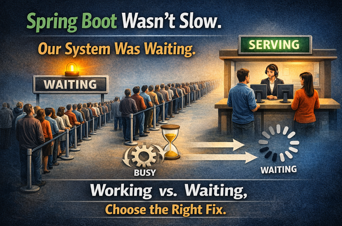 Spring Boot Wasn’t Slow. Our System Was Waiting.