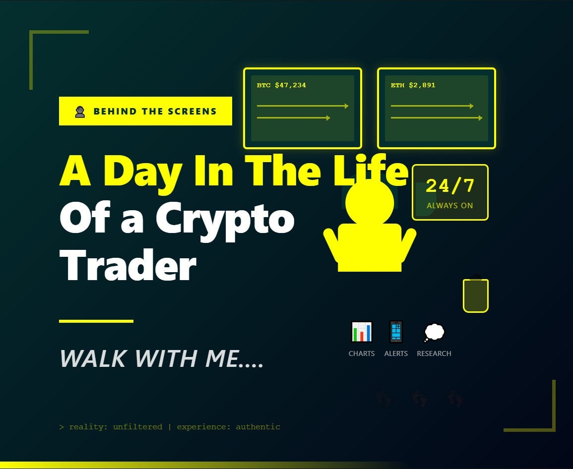 A Day In The Life Of a Crypto Trader