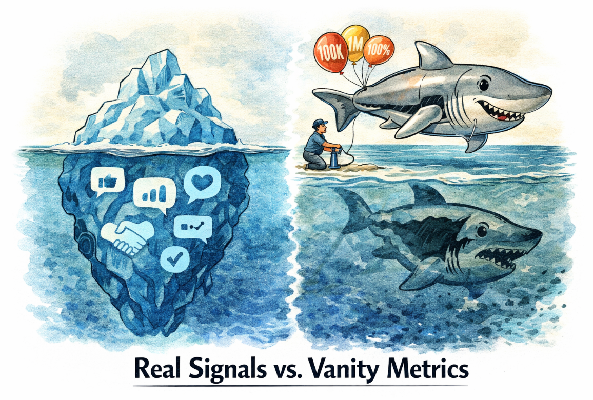 Real signals and vanity metrics are not the same thing.