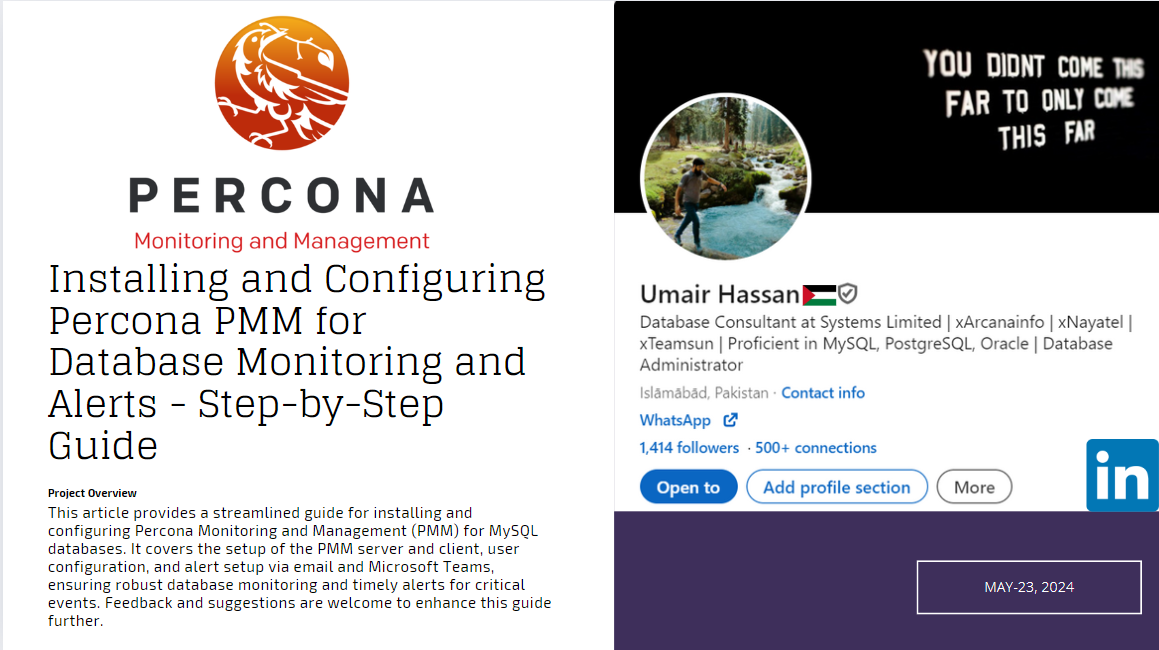 Step-by-Step Guide to Installing and Configuring Percona PMM for Database Monitoring and Alerts