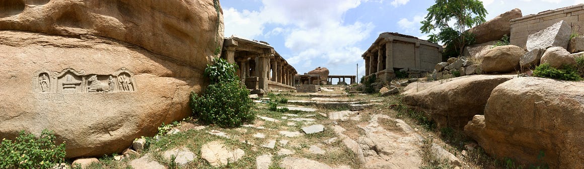 Vijayanagara-era road in the Sacred Centre near Hampi, outside the ticketed area (Photo: Tathagata Neogi)