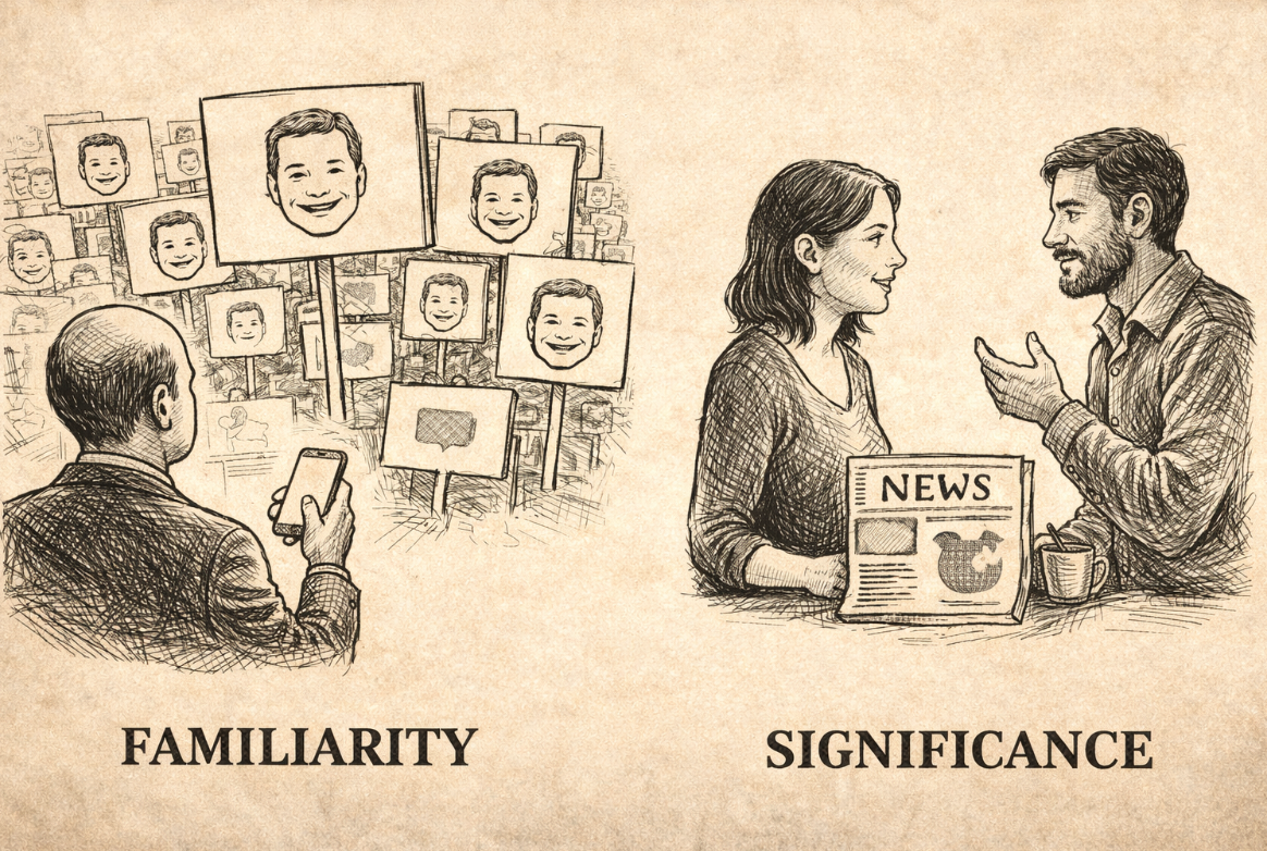 The internet is getting worse at telling familiarity from significance