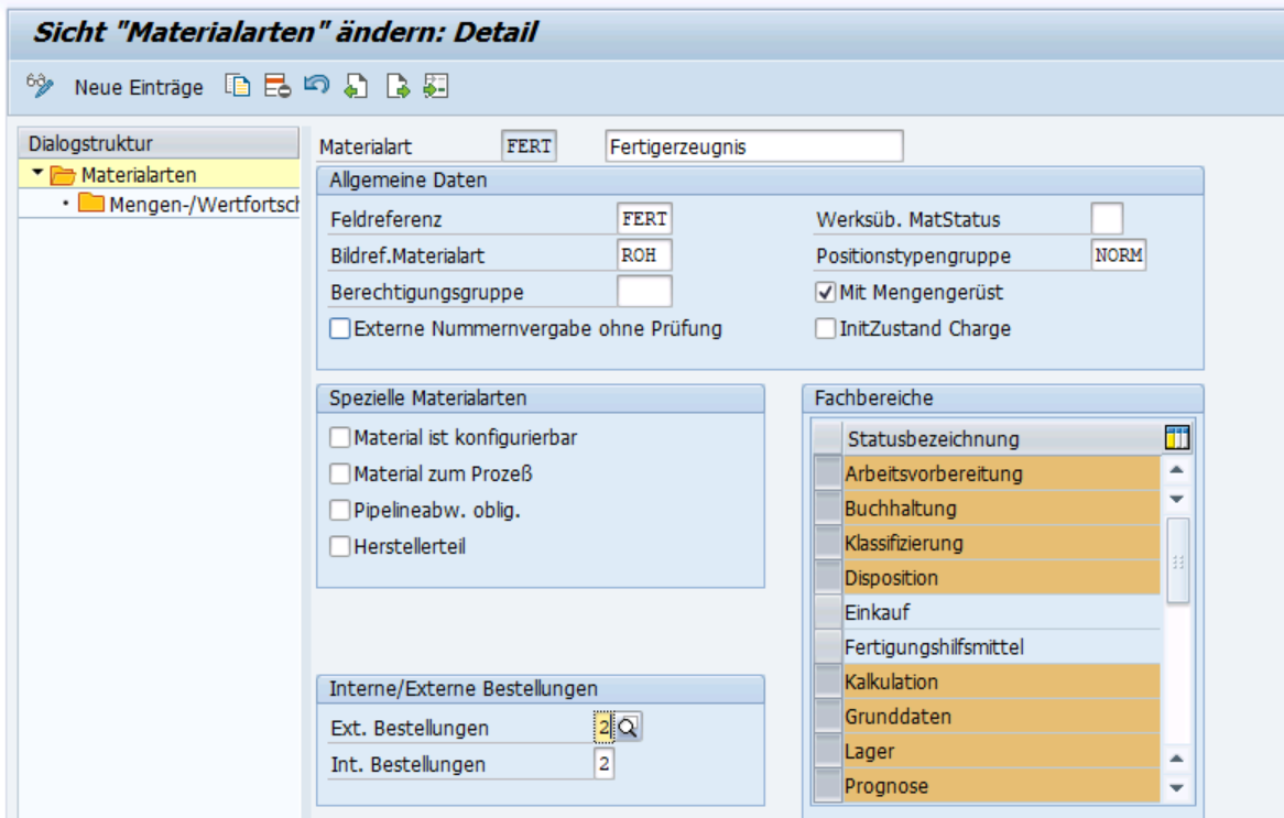 Für Material && ist keine externe Beschaffung vorgesehen