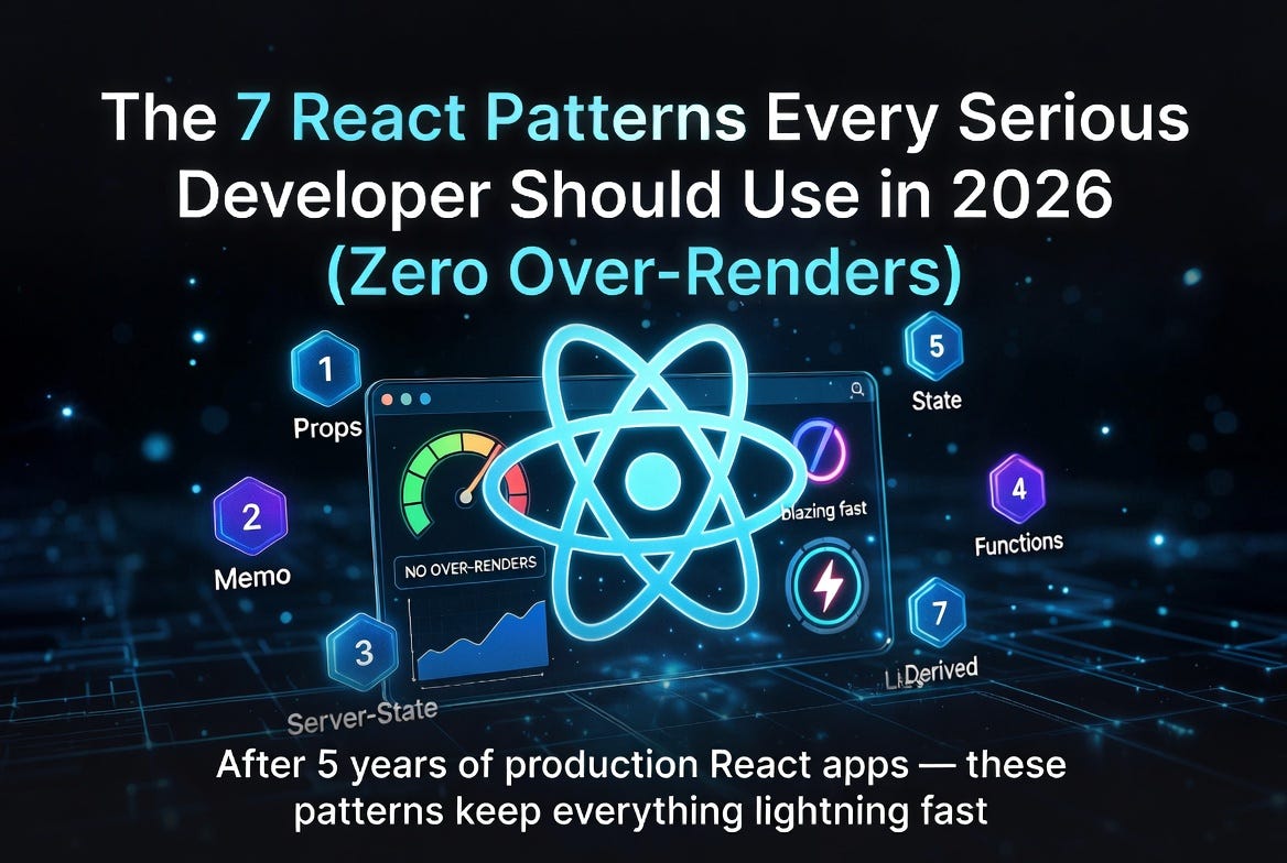 The 7 React Patterns Every Serious Developer Should Use in 2026 (Zero Over-Renders)