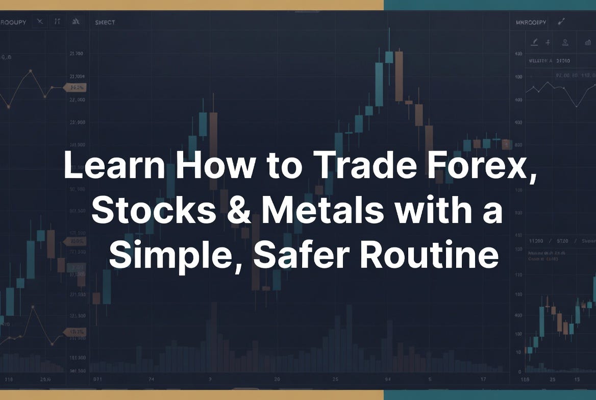 A Practical Guide to Forex, Stocks, and Metals: How New Investors Can Build a Simple, Safer Trading…