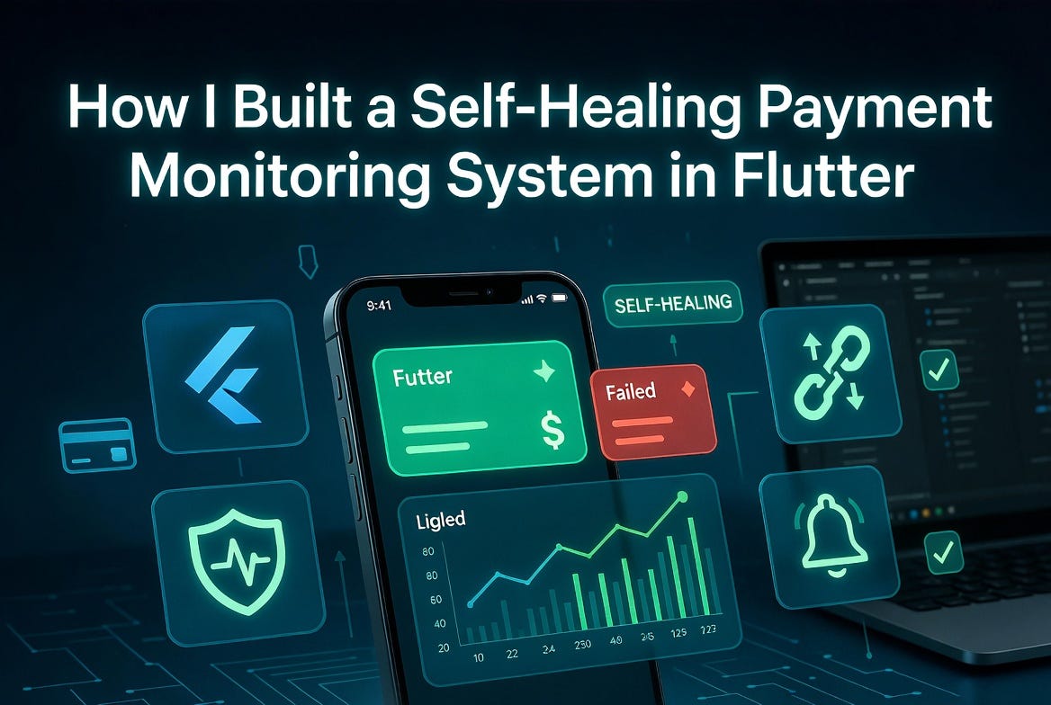 How I Built a Self-Healing Payment Monitoring System in Flutter.