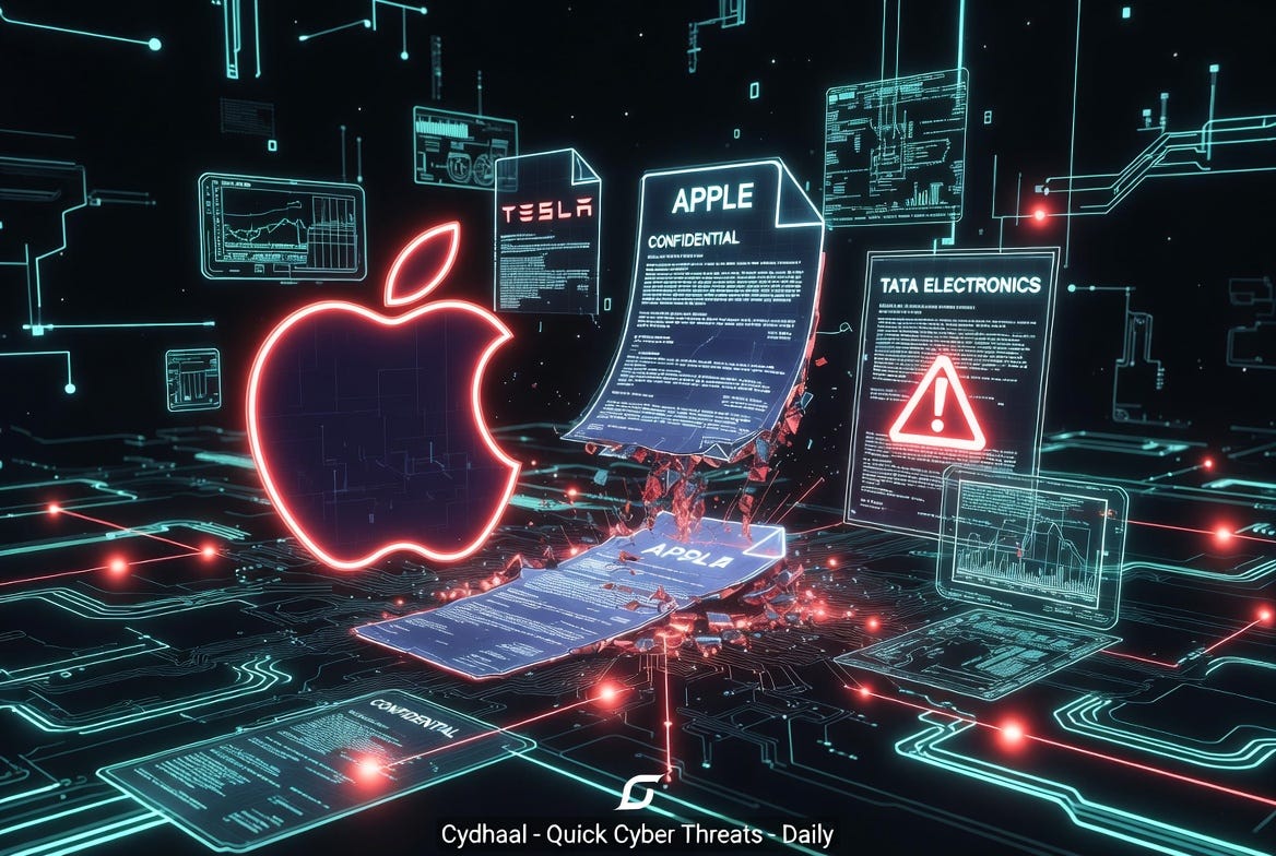 How a Single Misconfigured System at Tata Electronics Leaked 630GB of Apple and Tesla Data