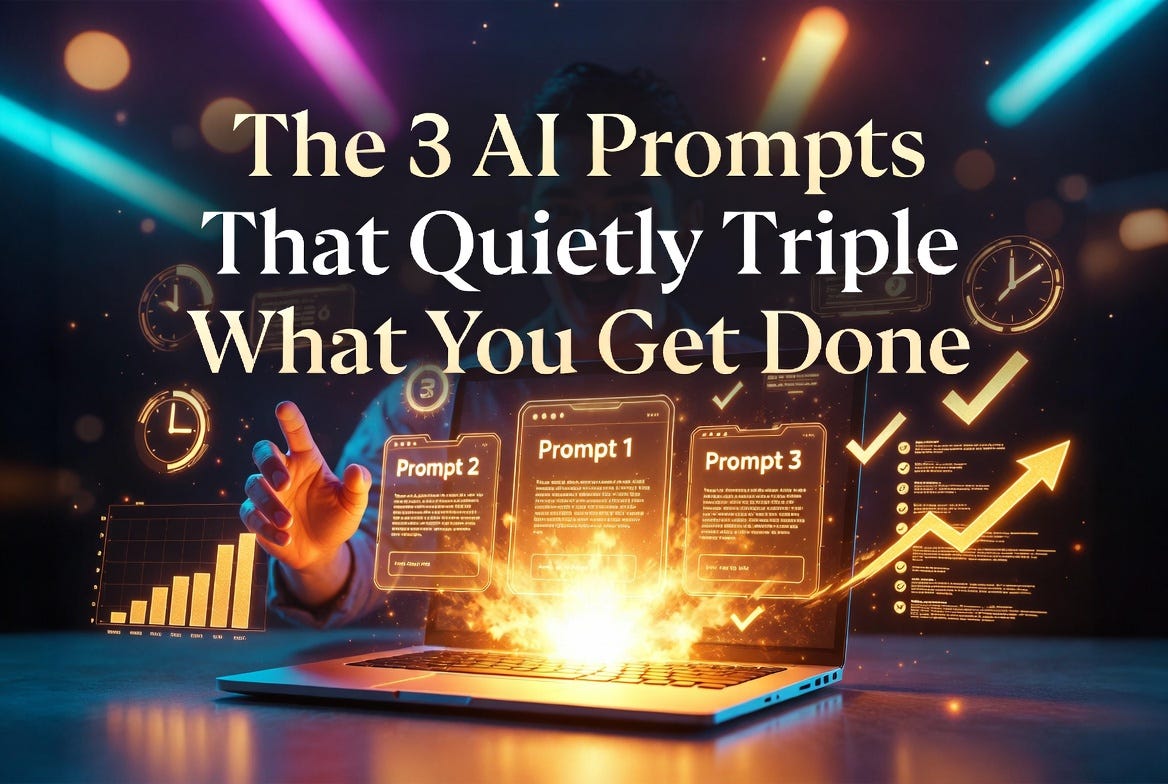 3 AI Prompts to BOOST Your Productivity with ChatGPT, Claude and Gemini