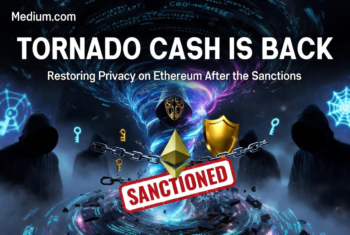 Tornado Cash: Restoring Privacy on Ethereum After the Sanctions