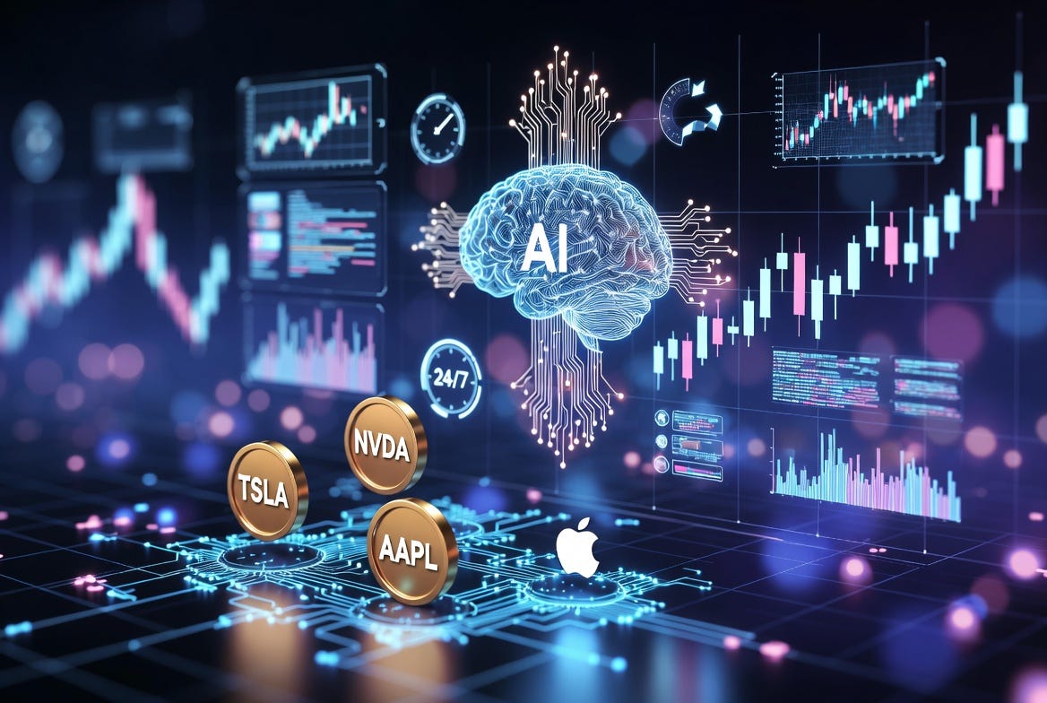 Tokenized Stocks 24/7: AI Trading Bots, Algorithmic Analysis & Radiant AI Strategies (2026)