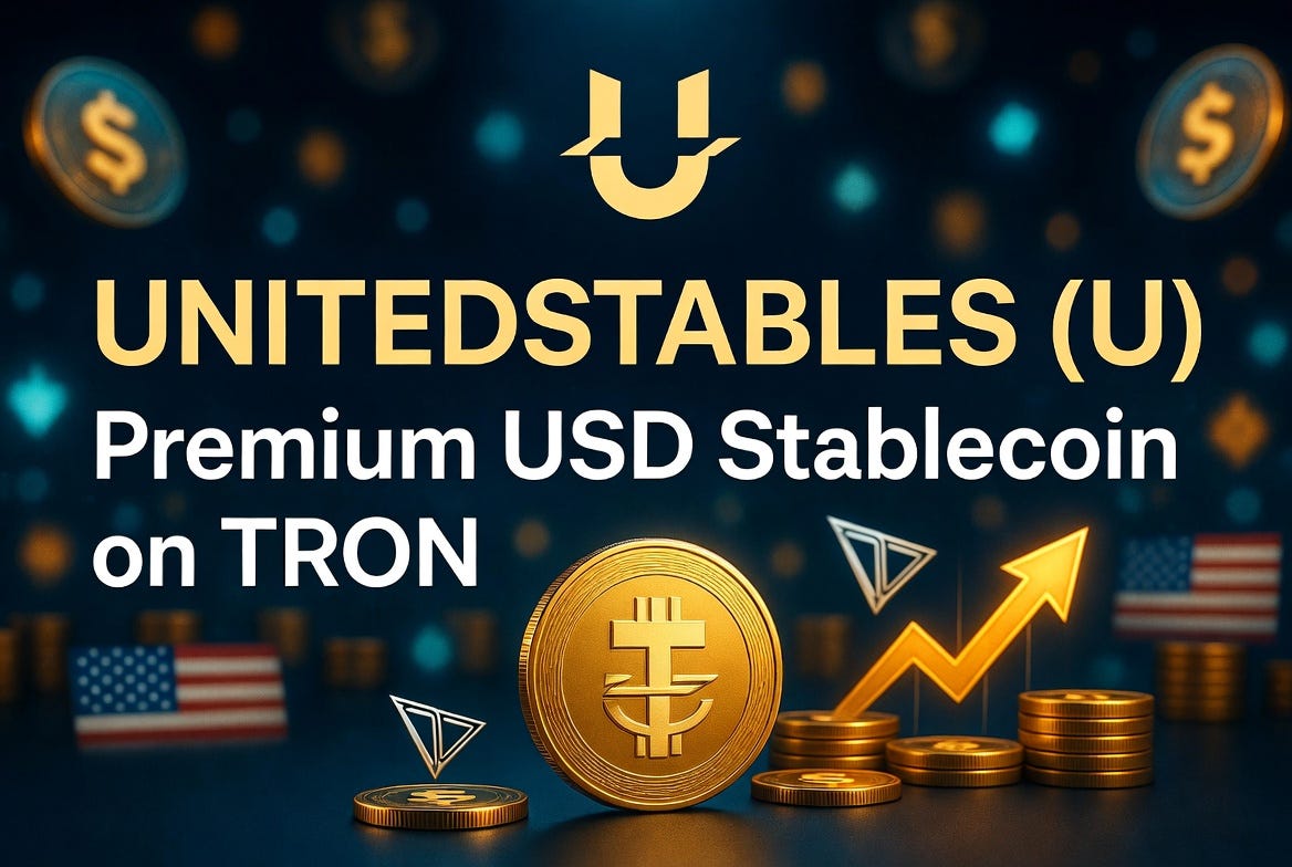 UnitedStables (U): The New Premium USD Stablecoin on TRON — Stake, Swap & Earn on…