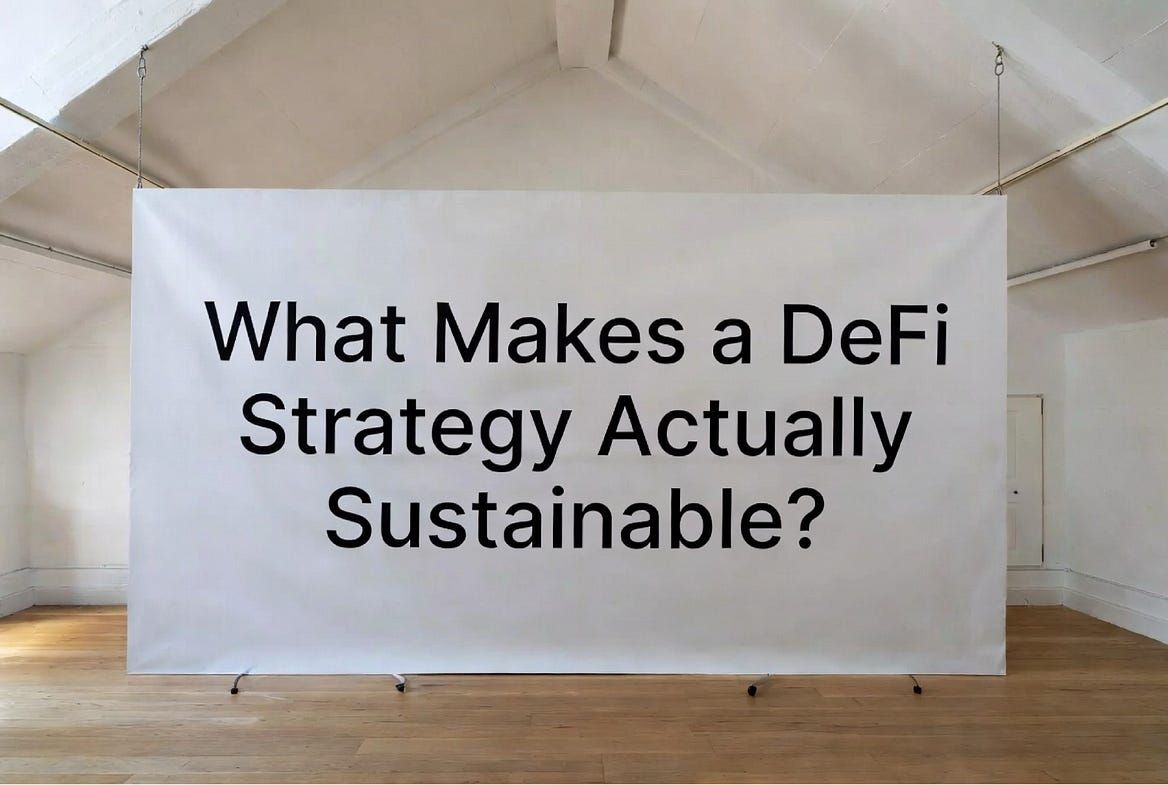 What Makes a DeFi Strategy Actually Sustainable?