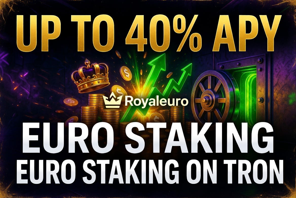 Royaleuro Finance: Earn Up to 40%+ APY on EURO Stablecoin Staking on TRON (2026)
