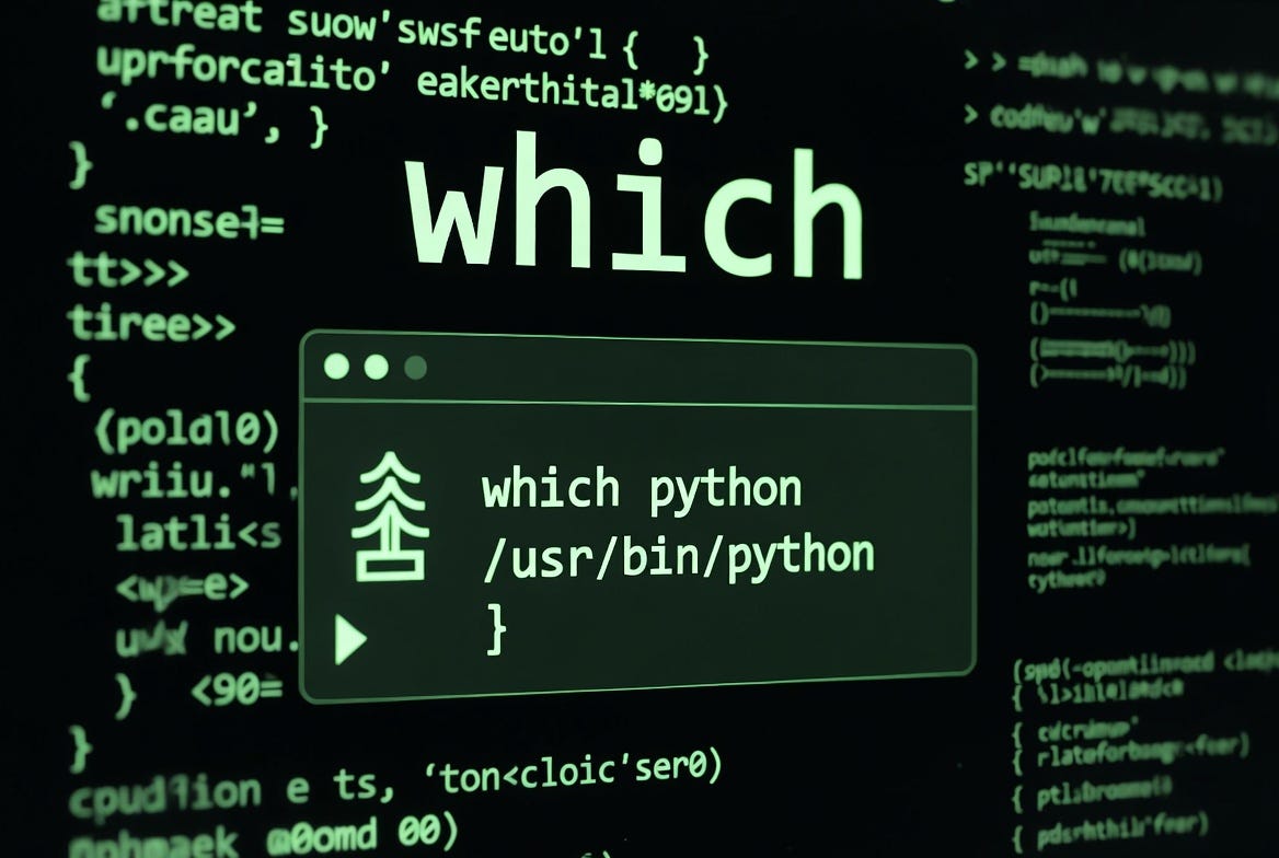 What is the “which” Command?