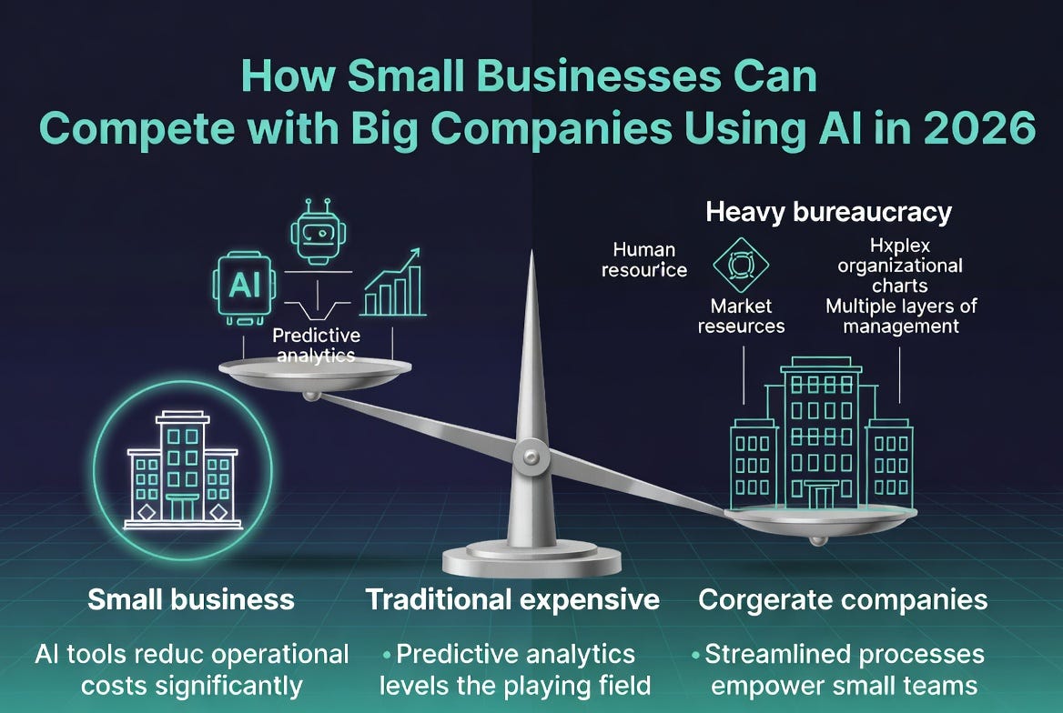 How Small Businesses Can Compete with Big Companies Using AI in 2026