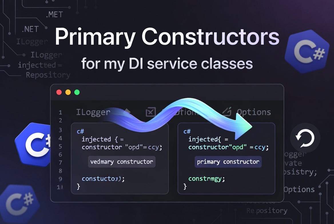 Primary constructors for my DI service classes