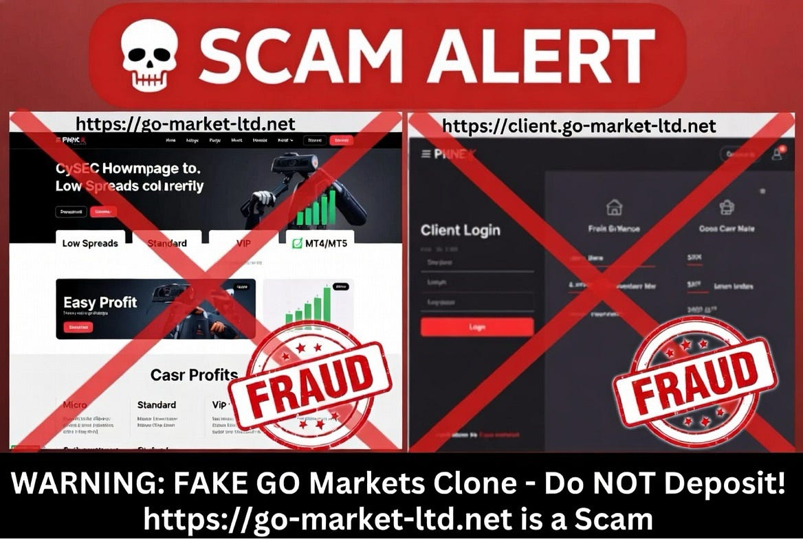 Stai lontano da GoMarketsLtd — Questa è una pericolosa truffa di trading Forex che impersona un…
