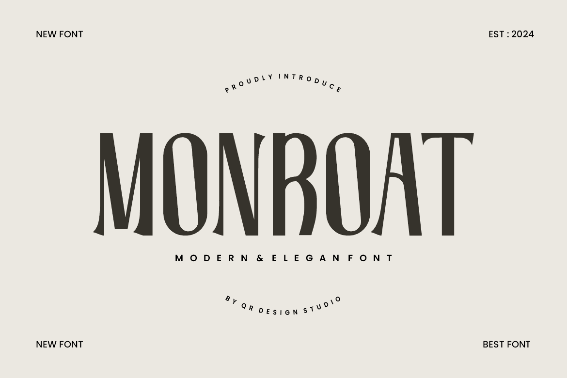 Monroat Font (Display Fonts)
