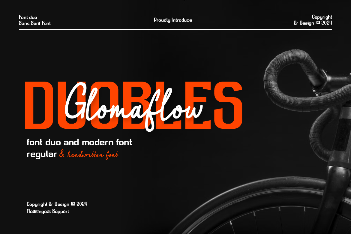 Duobles Glomaflow Font (Script Fonts)